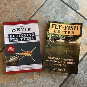 Orvis Guide to Beginning Fly Tying with Red and Blue Cover & Fly Fish Better